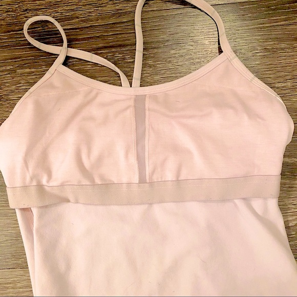 ⚡️Pink Lululemon Y Tank with Grey Striping | 4 - Picture 7 of 7